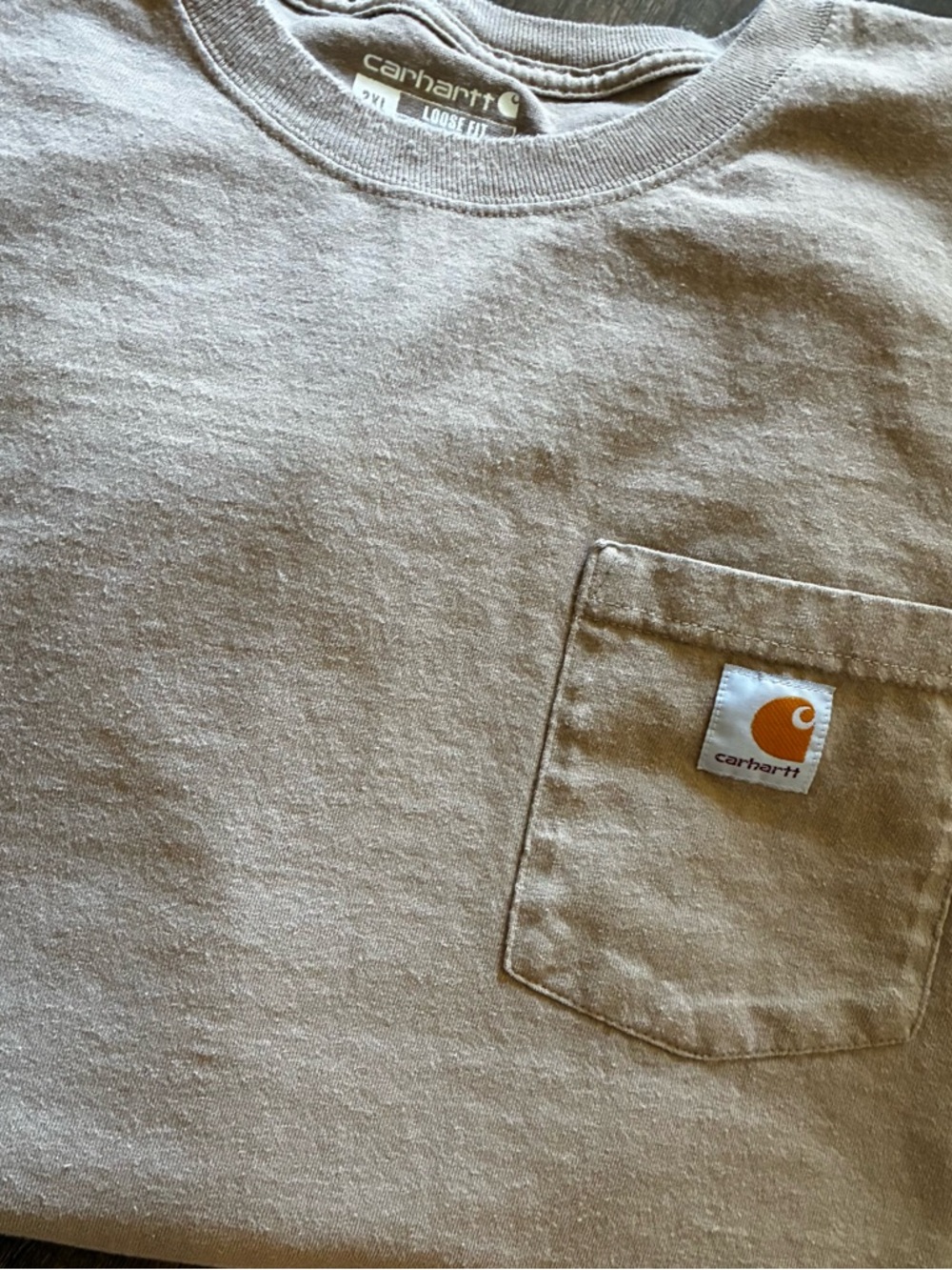 Carhartt Loose Fit Pocket T-Shirt | Men’s 2XL | Tan